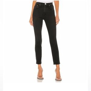 GRLFRND Karolina High-Rise Skinny Jeans in Fireworks Black Wash